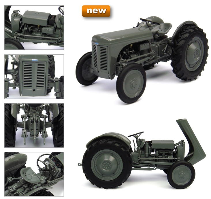 thumbnail image 2 of Universal Hobbies Die-Cast Tractor Keyring – Ferguson TEA 20 – Grey, Miniature Scale, 2022 Issue 2 of 6